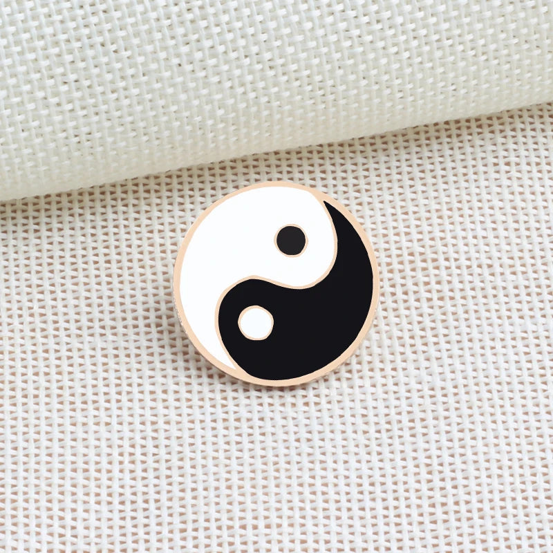 Trendy Sports & Taoism Brooch Pins - Tai Chi, Surfboard, Skateboard, Bicycle & More